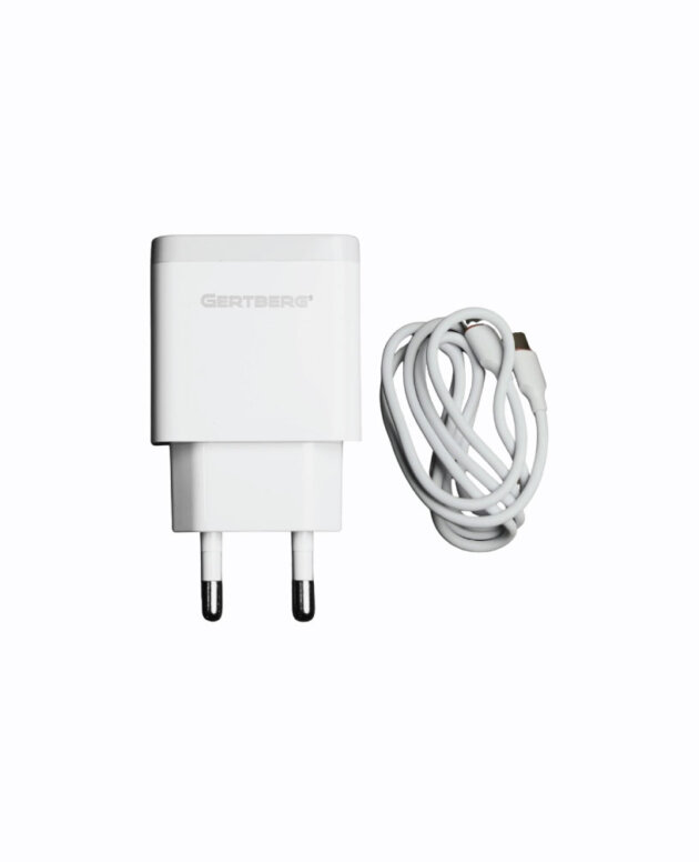 CHARGER SET GERTBERG 27W TYPE-C TO LIGHTING